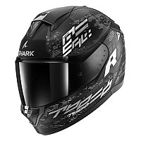 [해외]샤크 Ridill 2 Molokai 풀페이스 헬멧 9140367316 Black / White / Silver