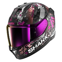 [해외]샤크 Skwal I3 Hellcat 풀페이스 헬멧 9140367321 Black / Chrome / Purple