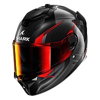 [해외]샤크 풀페이스 헬멧 스파르탄 GT 프로 Kultram Carbon 9140367328 Carbon / Black / Red