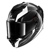 [해외]샤크 스파르탄 GT 프로 Kultram Carbon 풀페이스 헬멧 9140367330 Carbon / White / Black