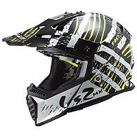 [해외]LS2 모토크로스 헬멧 MX437 Fast Evo Verve 9138387755 Black / White