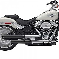 [해외]KESSTECH 슬립온 머플러 ESE 2-2 Harley Davidson FLFBS 1868 ABS 소프트ail Fat Boy 114 Ref:181-2122-765 9140124220 Black