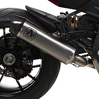 [해외]ARROW 카본 엔드 캡이 있는 티타늄 Ducati Diavel Indy Race 1260 ´19-20 머플러 9140448360 Silver