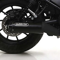 [해외]ARROW 알루미늄 다크 엔드 캡 포함 Honda CMX Rebel 500 Rebel ′ 17-21 머플러 9140449085 Black