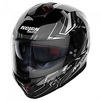 [해외]놀란 N80-8 터보lence N-COM 풀페이스 헬멧 9140469230 Glossy Black / White