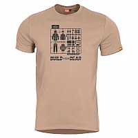 [해외]PENTAGON 반소매 티셔츠 Ageron Build Your Gear 4140473896 Khaki