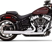 [해외]RINEHART 풀 라인 시스템 2-1 Harley Davidson FLFB 1750 ABS 소프트ail Fat Boy 107 Ref:200-0204C 9140124473 Chrome