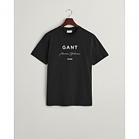 [해외]간트 로고 Script Printed 반팔 티셔츠 140565912 Black