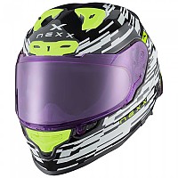 [해외]넥스 X.R3R Glitch Racer 풀페이스 헬멧 9140464374 White / Neon