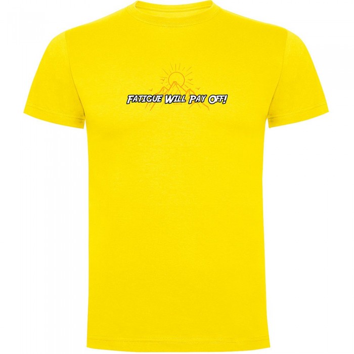 [해외]KRUSKIS Fatigue Will Pay Off 반팔 티셔츠 4140578584 Yellow