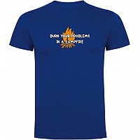 [해외]KRUSKIS Burn Your 프로blems 반팔 티셔츠 4140578261 Royal Blue