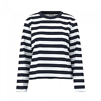 [해외]SELECTED Essential Boxy 긴팔 티셔츠 140557342 Dark Sapphire / Stripes Bright White / Wide