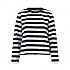 [해외]SELECTED Essential Boxy 긴팔 티셔츠 140557342 Dark Sapphire / Stripes Bright White / Wide