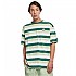 [해외]STARTER Sun Stripes Oversize 반팔 티셔츠 139829533 Dark Fresh Green / Vintage Green / White