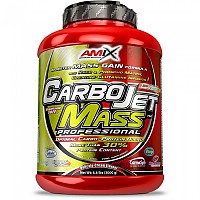 [해외]AMIX 탄수화물 및 단백질 바닐라 Carbojet Mass 프로fessional 3kg 12140502673 Red / Lime