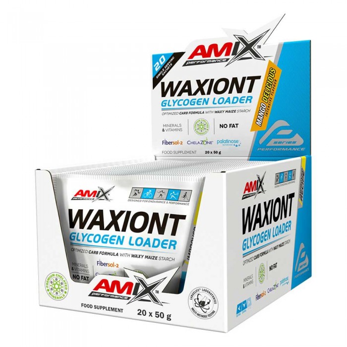 [해외]AMIX 단일 용량 탄수화물 망고 Waxiont 프로fessional Glycogen Loader 50gr 7140502798 White / Blue
