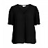 [해외]VILA EVOKED Lucia 3/4 소매 V넥 티셔츠 140557520 Black