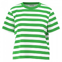 [해외]SELECTED Essential Boxy 반팔 티셔츠 140371863 Classic Green / Stripes Bright White
