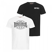 [해외]LONSDALE Clonkeen 반팔 티셔츠 2 단위 140662388 Black / White