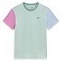 [해외]반스 Colorblock Boyfriend 반팔 티셔츠 140603326 Aqua / Smoky