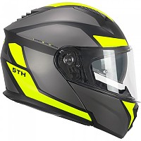 [해외]SKA-P 5THG Falcon Sport 모듈형 헬멧 9140617094 Matt Black / Fluo Yellow