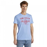 [해외]TOM TAILOR 로고 반팔 티셔츠 138605262 Light Metal Blue