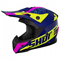 [해외]SHOT Pulse 에어fit 주니어 오프로드 헬멧 9140278568 Glossy Blue / Fluo Yellow / Pink