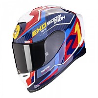 [해외]SCORPION EXO-R1 EVO 에어 Coup 풀페이스 헬멧 9140546499 Blue / Red / Yellow