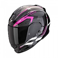 [해외]SCORPION EXO-491 Kripta 풀페이스 헬멧 9140546460 Black / Pink / White