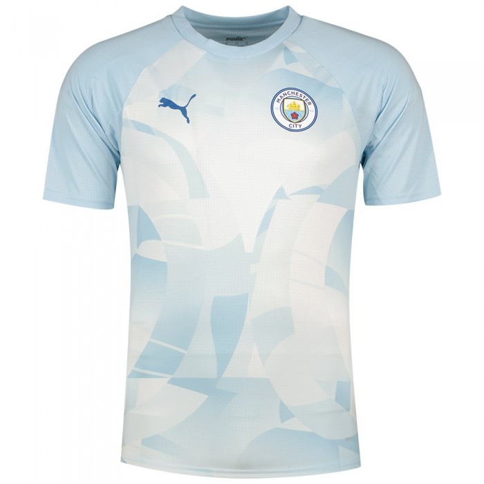 [해외]푸마 프리매치 반팔 티셔츠 Manchester City 23/24 3140131420 Silver Sky / Lake Blue