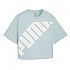 [해외]푸마 파워 Cropped 반팔 티셔츠 7140131590 Turquoise Surf