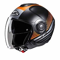 [해외]HJC i40N Dova 오픈 페이스 헬멧 9140771330 Black / Orange