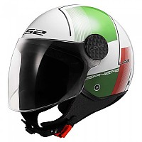 [해외]LS2 오픈 페이스 헬멧 OF558 Sphere Lux II Firm 9140764420 White / Green / Red
