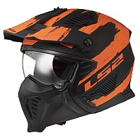 [해외]LS2 OF606 Drifter Mud 컨버터블 헬멧 9140764446 Matt Black / Orange