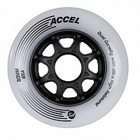 [해외]파워슬라이드 스케이트 바퀴 Accel 8 단위 14140374113 Black / White
