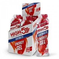 [해외]HIGH5 에너지 젤 상자 Electrolyte 60g 20 단위 산딸기 12140594983 White / Red