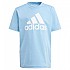 [해외]아디다스 반소매 티셔츠 Big 로고 Cotton 15140529685 Semi Blue Burst / White