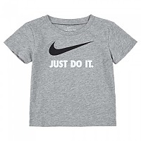 [해외]나이키 KIDS 반소매 티셔츠 Swoosh Just Do It 15140790641 Dark Gray Heather / White