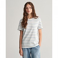 [해외]간트 Striped 반팔 티셔츠 140657732 Dove Blue