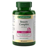[해외]NATURES BOUNTY 중립 맛 Beauty Complex + Biotin 60 모자 7139743808