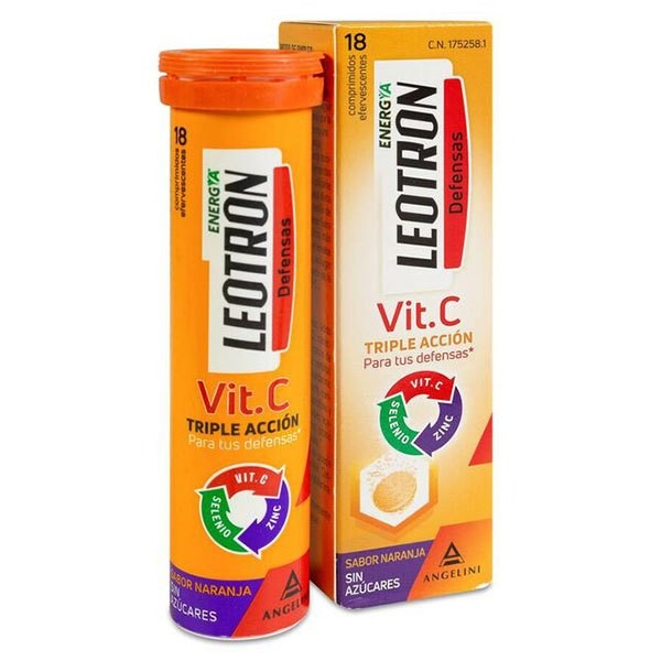 [해외]LEOTRON 비타민 및 셀레늄 식품 보충제 C Zinc 18 정제 7140430695