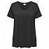 [해외]ONLY CARMAKOMA Bonnie Life 반팔 V넥 티셔츠 140691818 Black