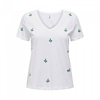 [해외]ONLY Ketty Life 반팔 티셔츠 140860525 Bright White / Aop Cactus