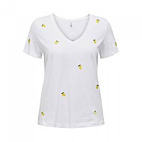 [해외]ONLY Ketty Life 반팔 티셔츠 140860526 Bright White / Aop Lemon