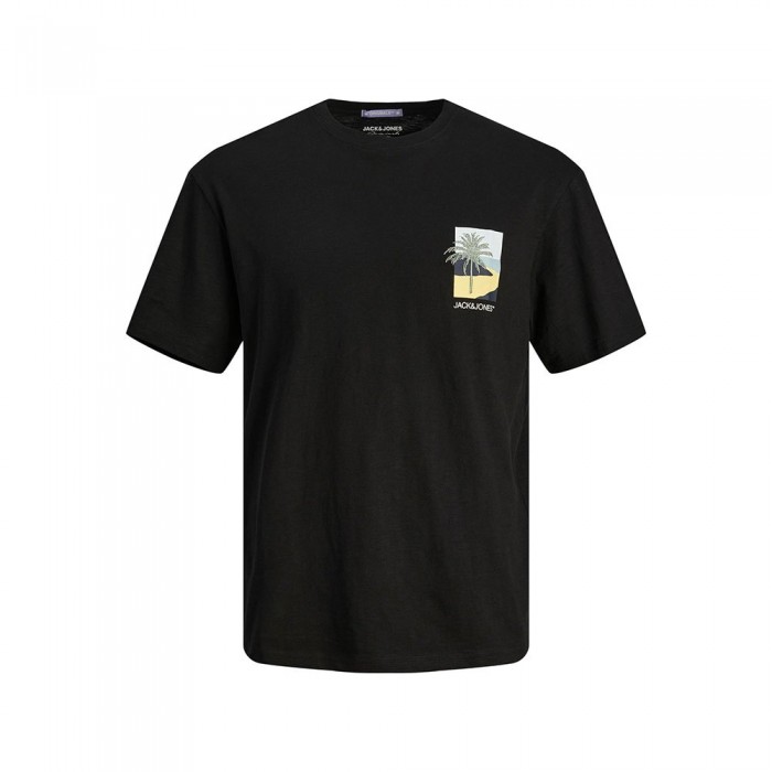 [해외]잭앤존스 Aruba Chest Emb 반팔 티셔츠 140437868 Black