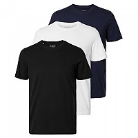 [해외]SELECTED 반소매 티셔츠 Cormac 3 단위 140833111 Black / Pack /White /Sky Captain
