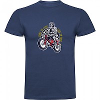 [해외]KRUSKIS 반소매 티셔츠 Live To Ride 9140891568 Denim Blue