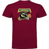 [해외]KRUSKIS Motocross 헬멧 반팔 티셔츠 9140891625 Dark Red