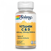 [해외]SOLARAY 비타민 C 1000mgr+D 2000UI 60 단위 3138063298 Orange