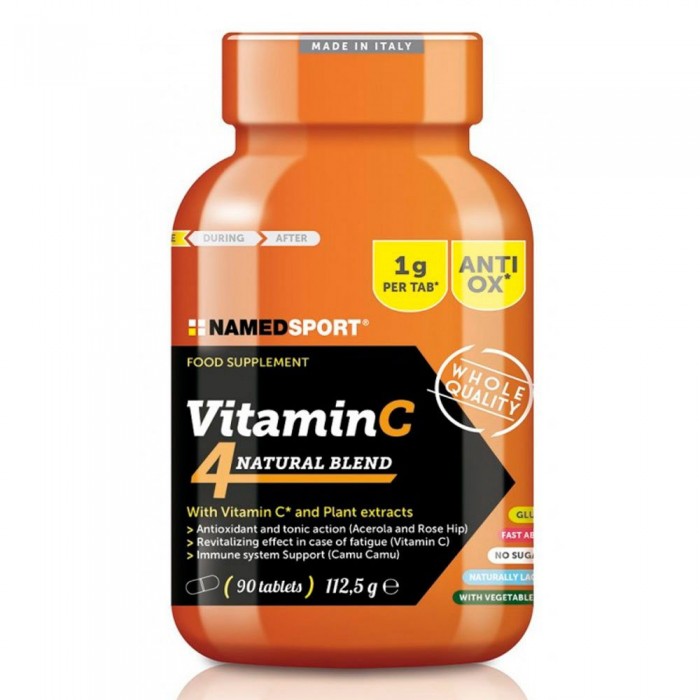 [해외]NAMED SPORT C-비타민 4 내추럴 내추럴 혼합하다 90 단위 중립적 맛 정제 12137002533 Multicolor